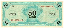 Italien, 50 Lire 1943, Military