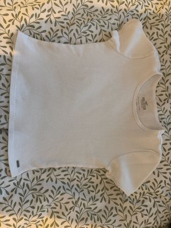 Cropped T-Shirt Hollister weiss M aber eher XS-S