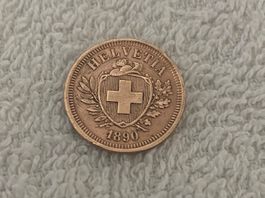 1 centime/Rappen 1890 B