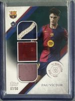Pau Víctor 2024 Topps Rookie triple Patch 07/50 Barcelona