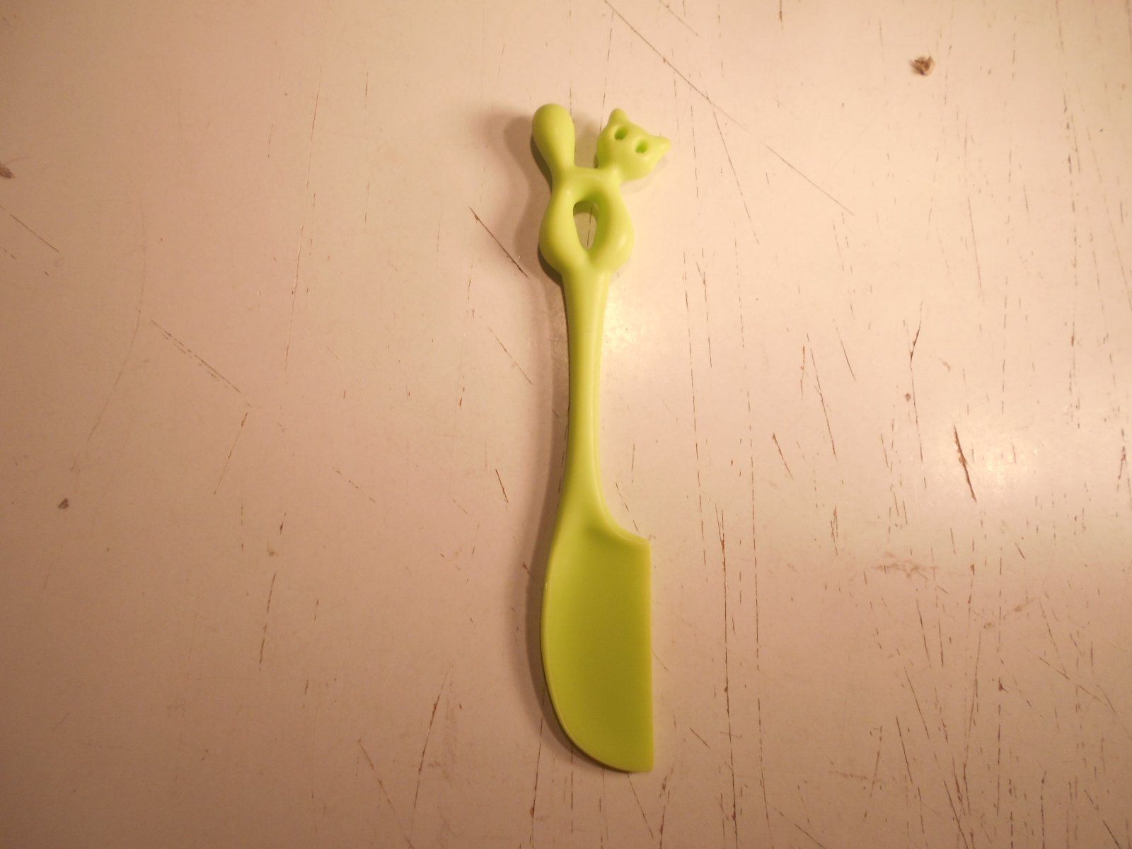 Coltelli da cucina: Koziol Streichmesser Yummi mit Katze, hellgrün – Usato da Bellach venduto da JingleCherry