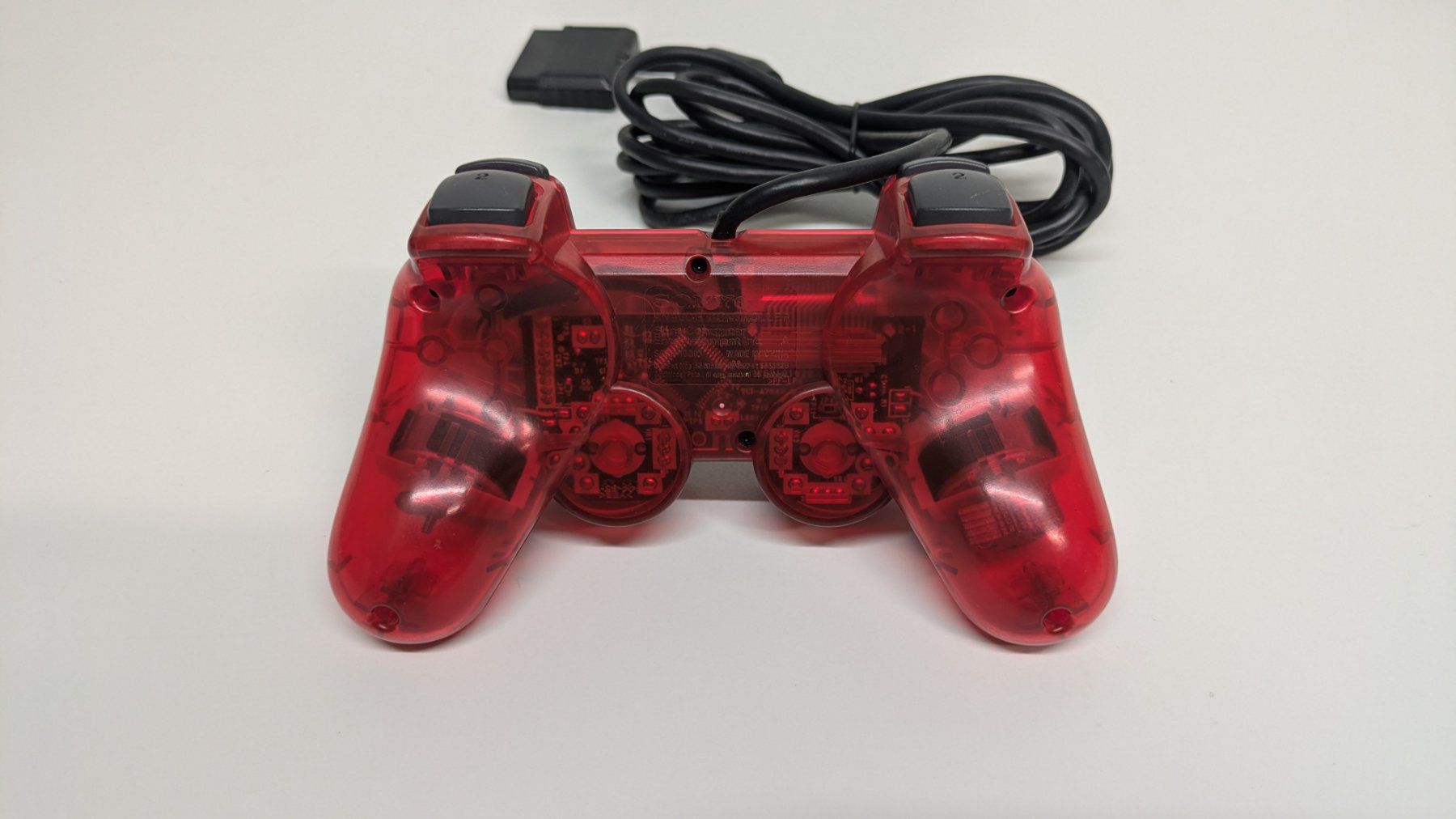 Sony Controller: Original PlayStation 2 Controller, rot-transparent – Usato da Menziken venduto da mame18 3