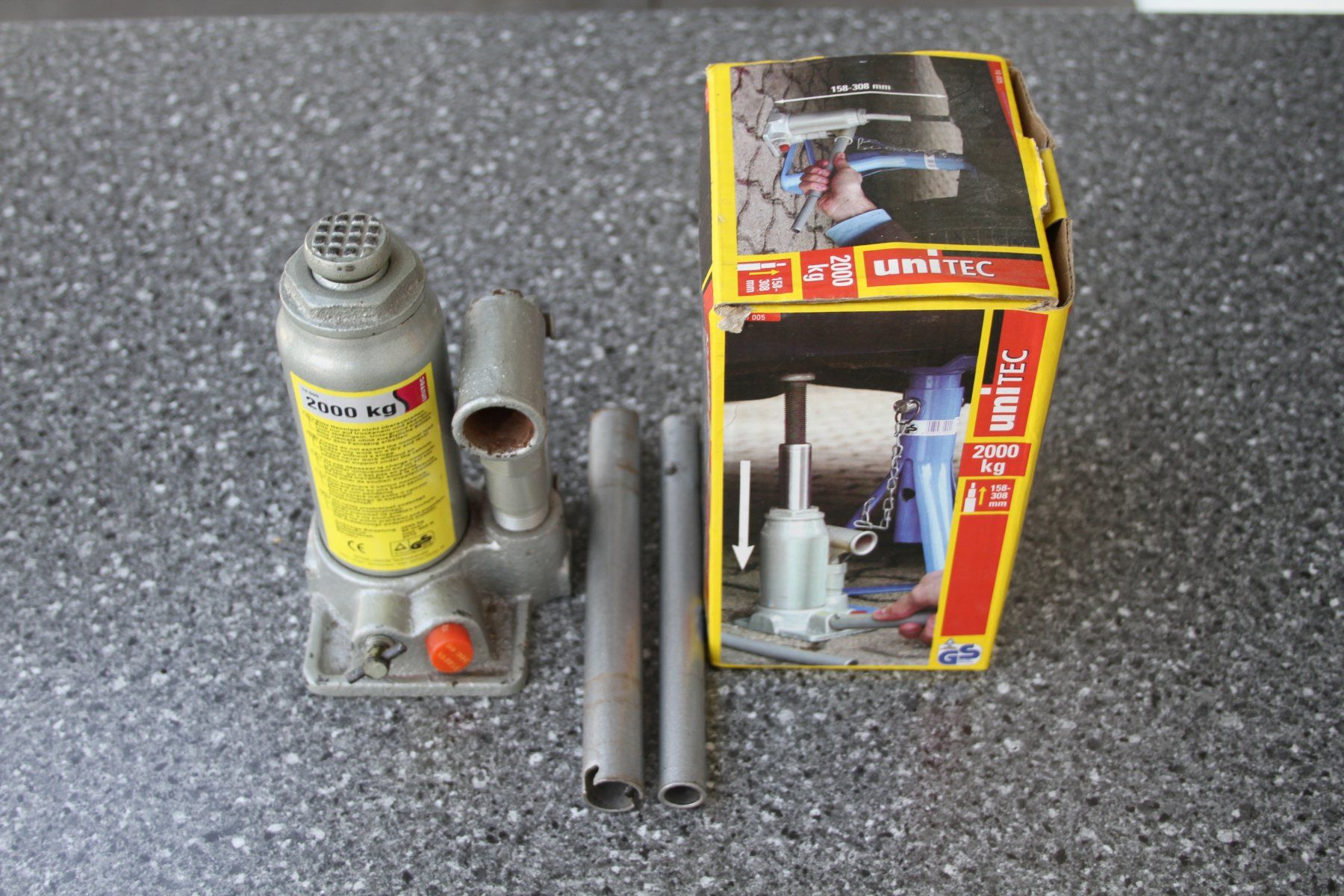 Tous les outils: Hydraulischer Wagenheber Unitec 2000 kg – D'occasion à Triesen par gleis8 1