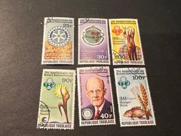 1980 REP TOGOLAISE SET 75th ANNIV ROTARY gest. (E878)