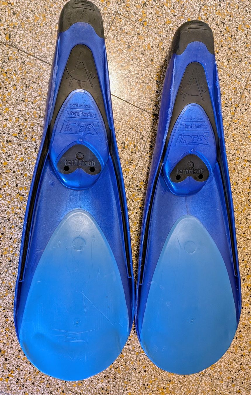 Pinne, Maschere & Boccagli: Taucherflossen Technisub Idea 3 blau – Usato da Bern venduto da KlickUndWeg 1
