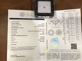 0,52 Karat Diamant inkl IGL Zertifikat - Vers. Wert 2071 CHF