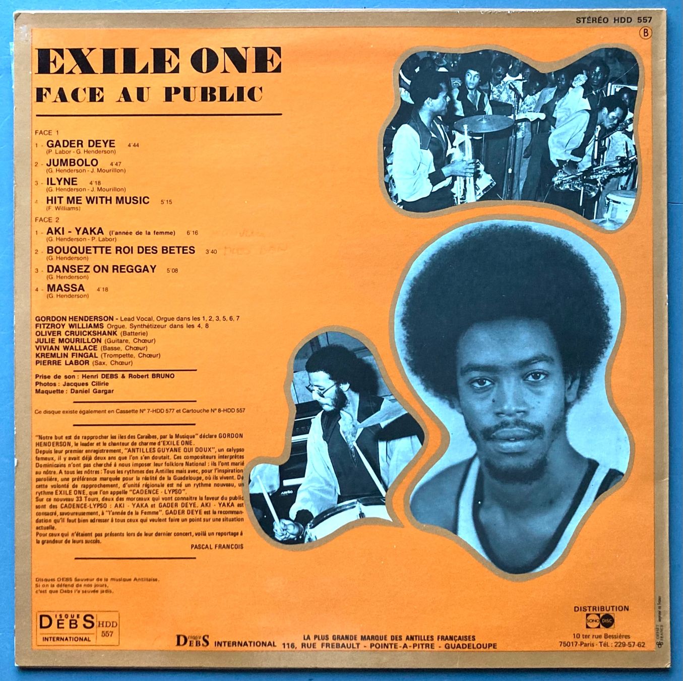 Dischi in vinile: EXILE ONE - FACE AU PUBLIC – Usato da Poliez-Pittet venduto da Newtown-Records 1