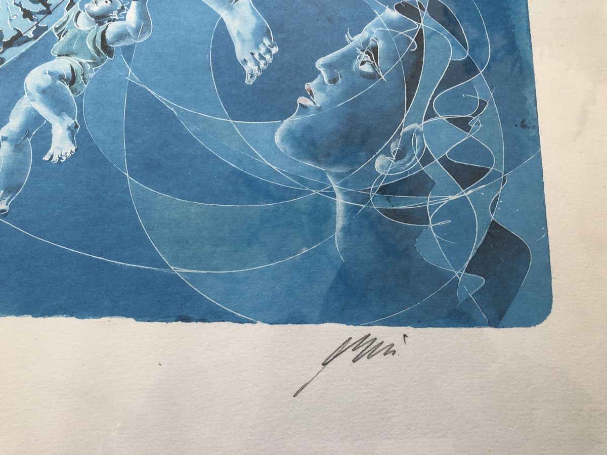 Grafiken & Lithographien: Lithographie de Hans Erni 71/750 signée  – Gebraucht aus Court von  4