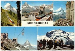 Zermatt - 5 Bild AK Gornergrat