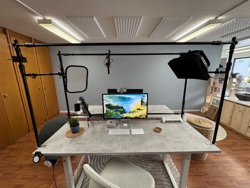YouTube Studio / Home Office Remote Video Rig Tischaufbau (Gebraucht ...