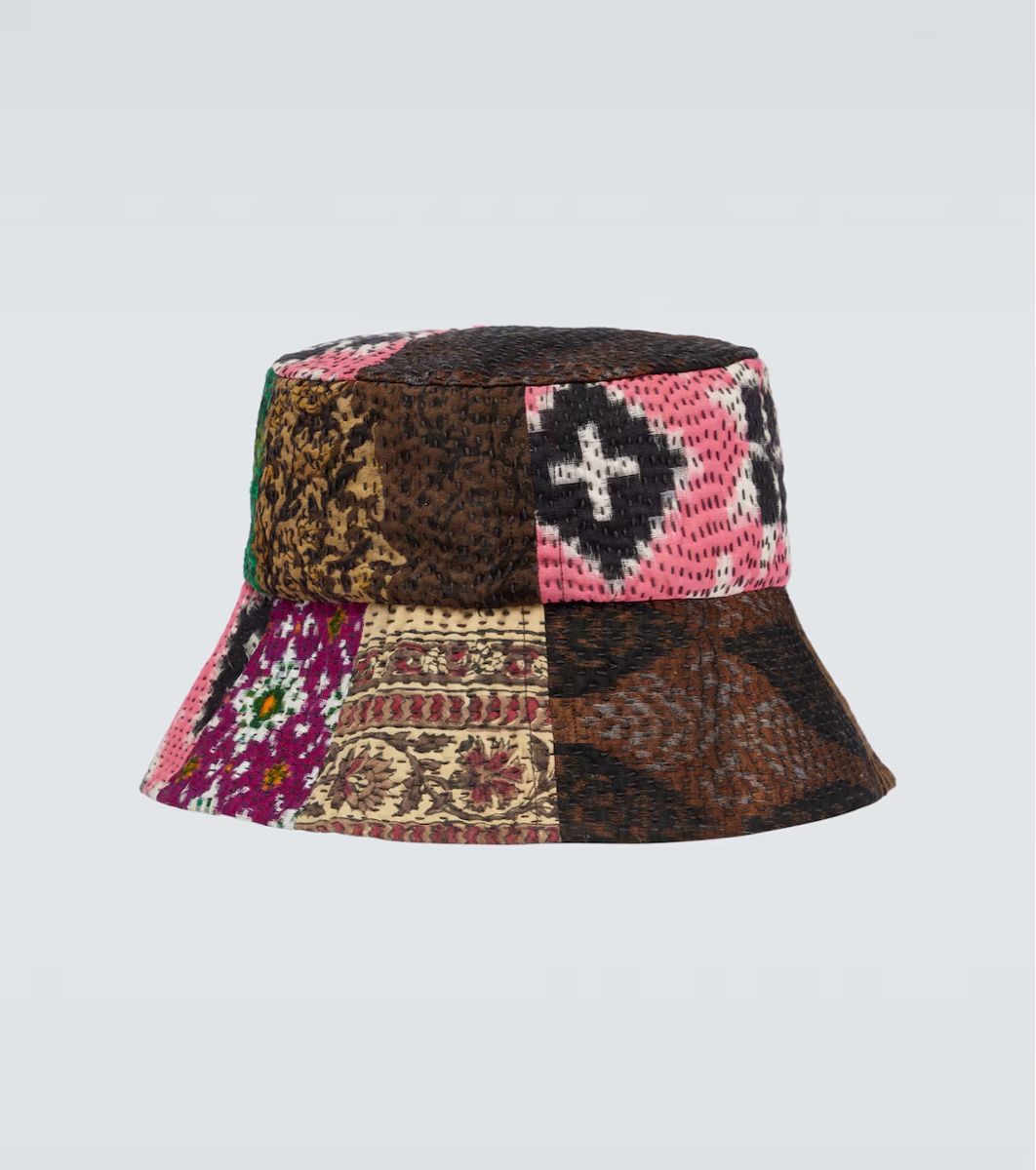 Copricapi, berretti & cappellini: UNIQUE IKAT & BLOCK PRINT DRIES VAN NOTEN BUCKET HAT – Usato da Basel venduto da Petersgasse 2