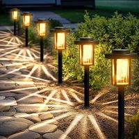 Solarleuchten Garten LED Außenleuchten warmweiss 6er Set