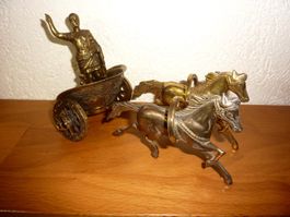 Messing Streitwagen Antike Gladiator Gaius Iulius Caesar