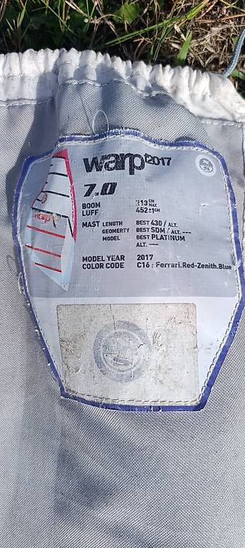 Surf: Windsurf North sails warp compétition  – Usato da Montreux venduto da rao_r66l 3