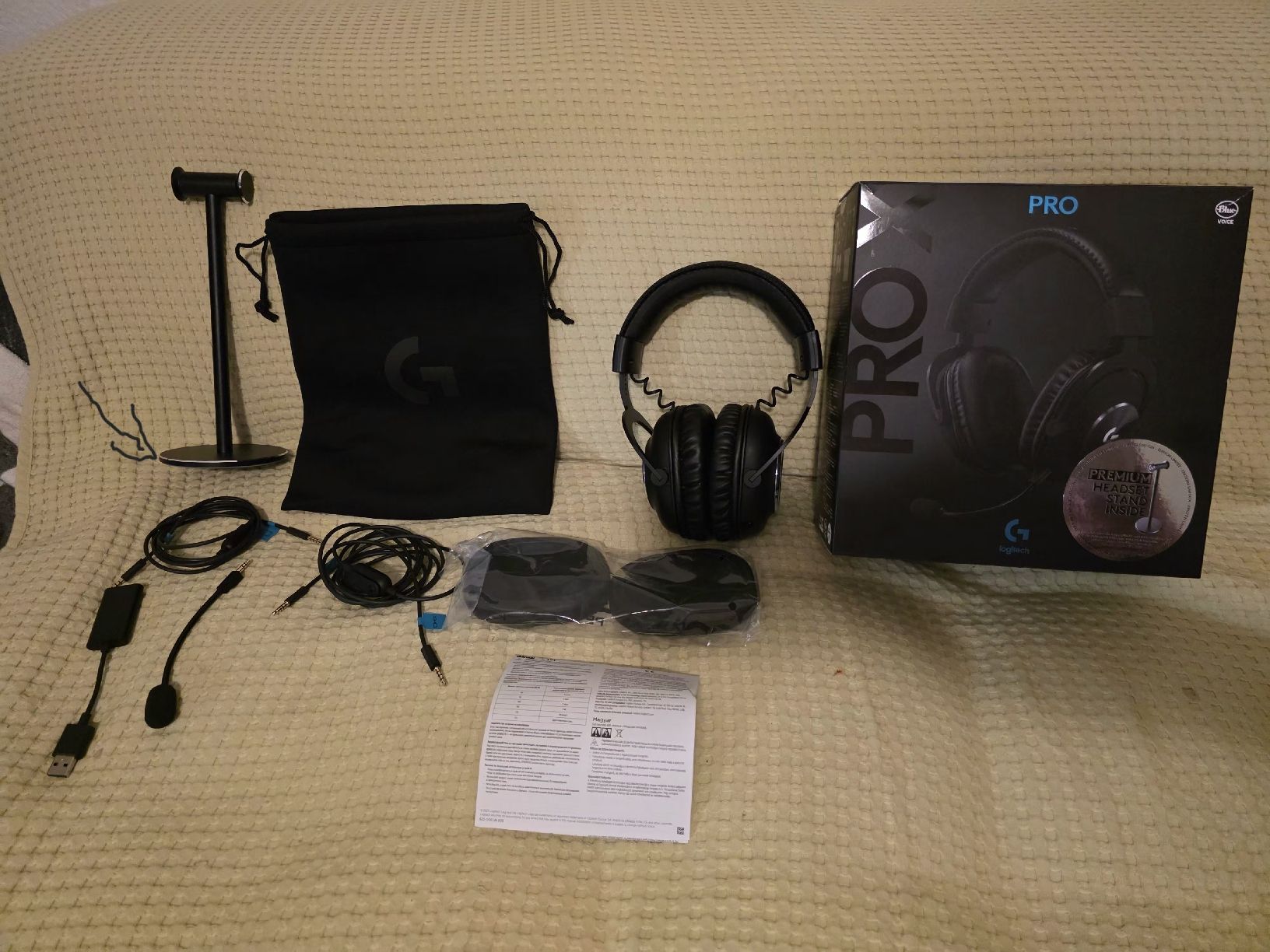 Logitech Cuffie: LOGITECH G Pro X + Stand  – Nuovo (secondo la descrizione) da Basel venduto da Cod1987