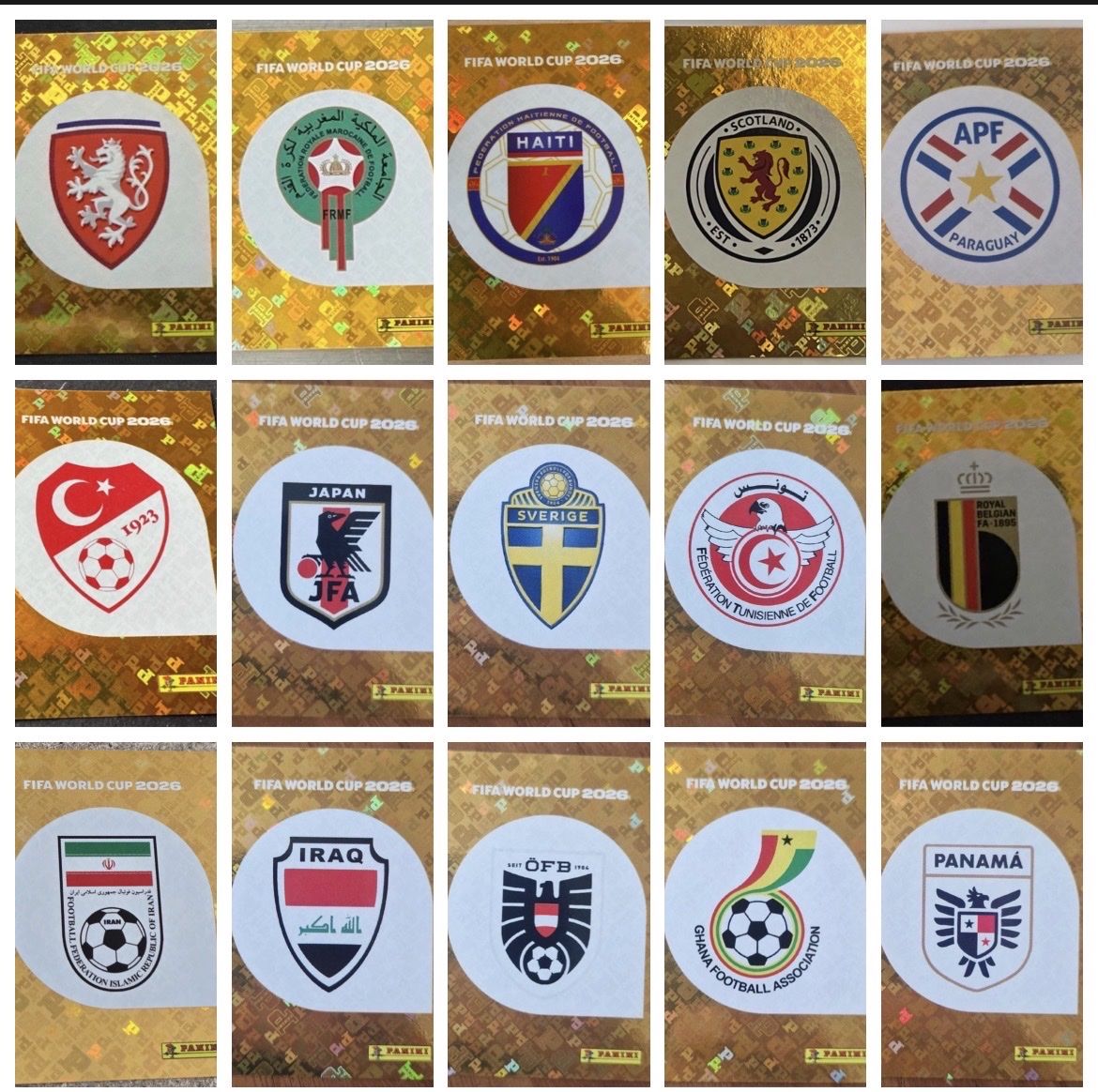 Panini Cartes à collectionner: 15 Team Logos Panini Sticker – Neuf (Voir description) à Stäfa par greety1981