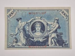 Deutschland 100 Mark 1908 Super Erhaltung (P33a)