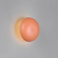LED Wandleuchte, Apricot, Akku, 16 cm Ø