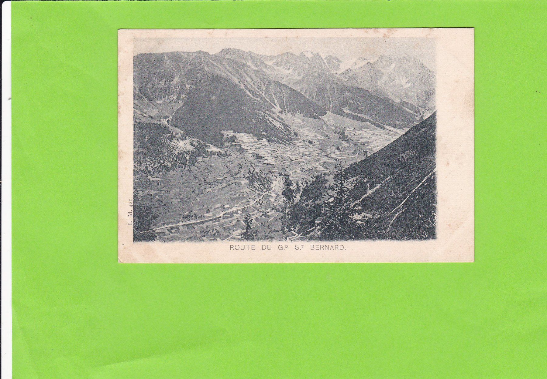 Cartoline postali: Route du Gr. St. Bernard – Usato da St. Peterzell venduto da neckertal