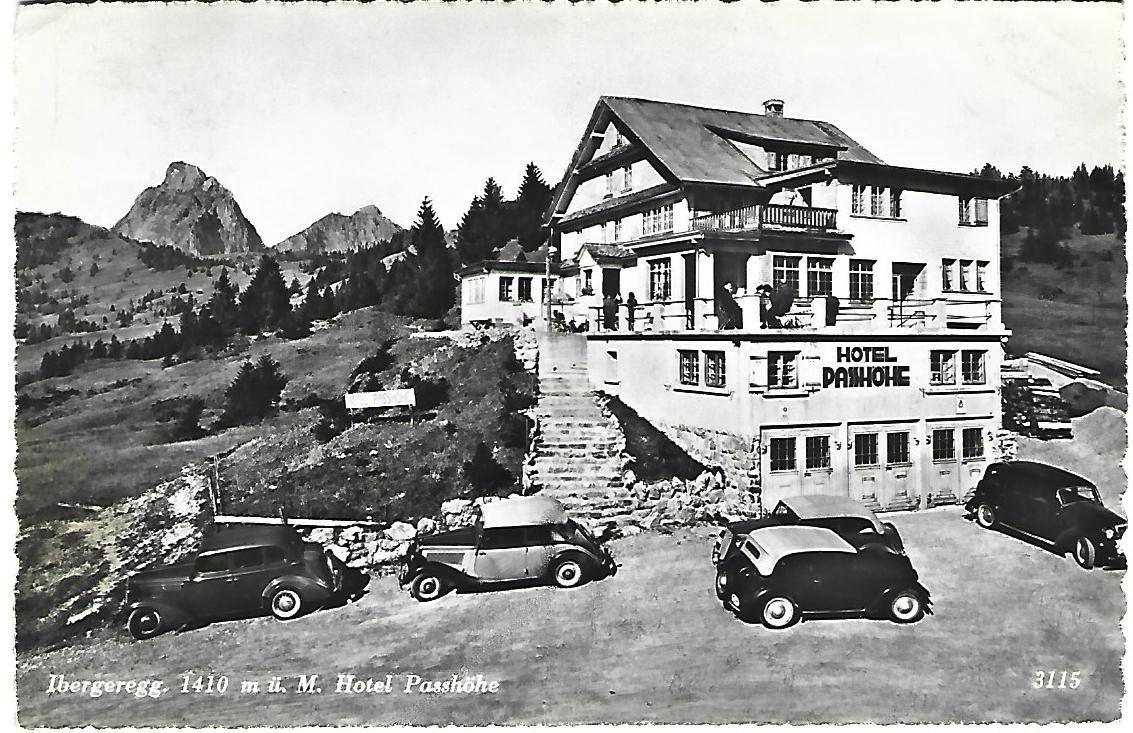 Ansichtskarten: Ibergeregg Hotel Passhöhe – Gebraucht aus Wetzikon ZH von Brulu100