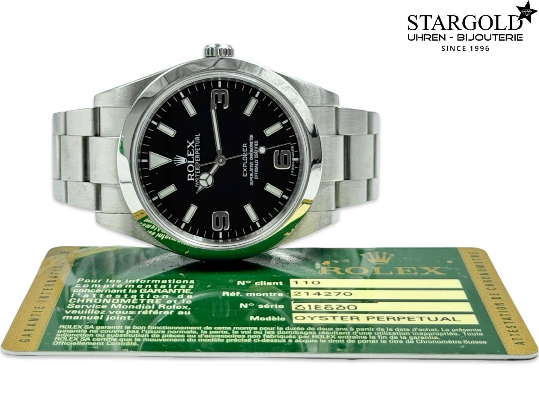 Rolex Montres: Rolex Explorer - 214270 – D'occasion à Zürich par Stargold-Uhren 9