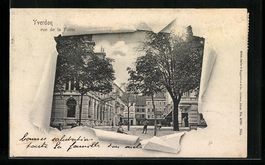 Yverdon, Rue de la Poste, Strassenpartie