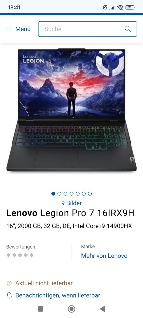 Lenovo Portables: Lenovo Gaming Laptop – Neuf (Voir description) à Grenchen par BABI74