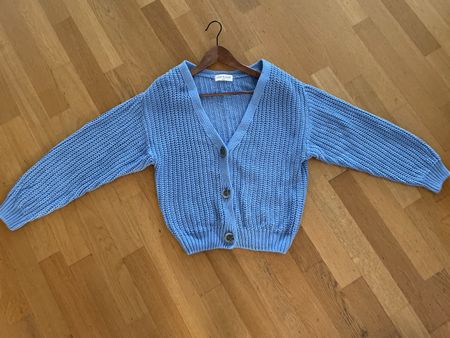 Damen Strickjacke hellblau Grösse S JAN N JUNE