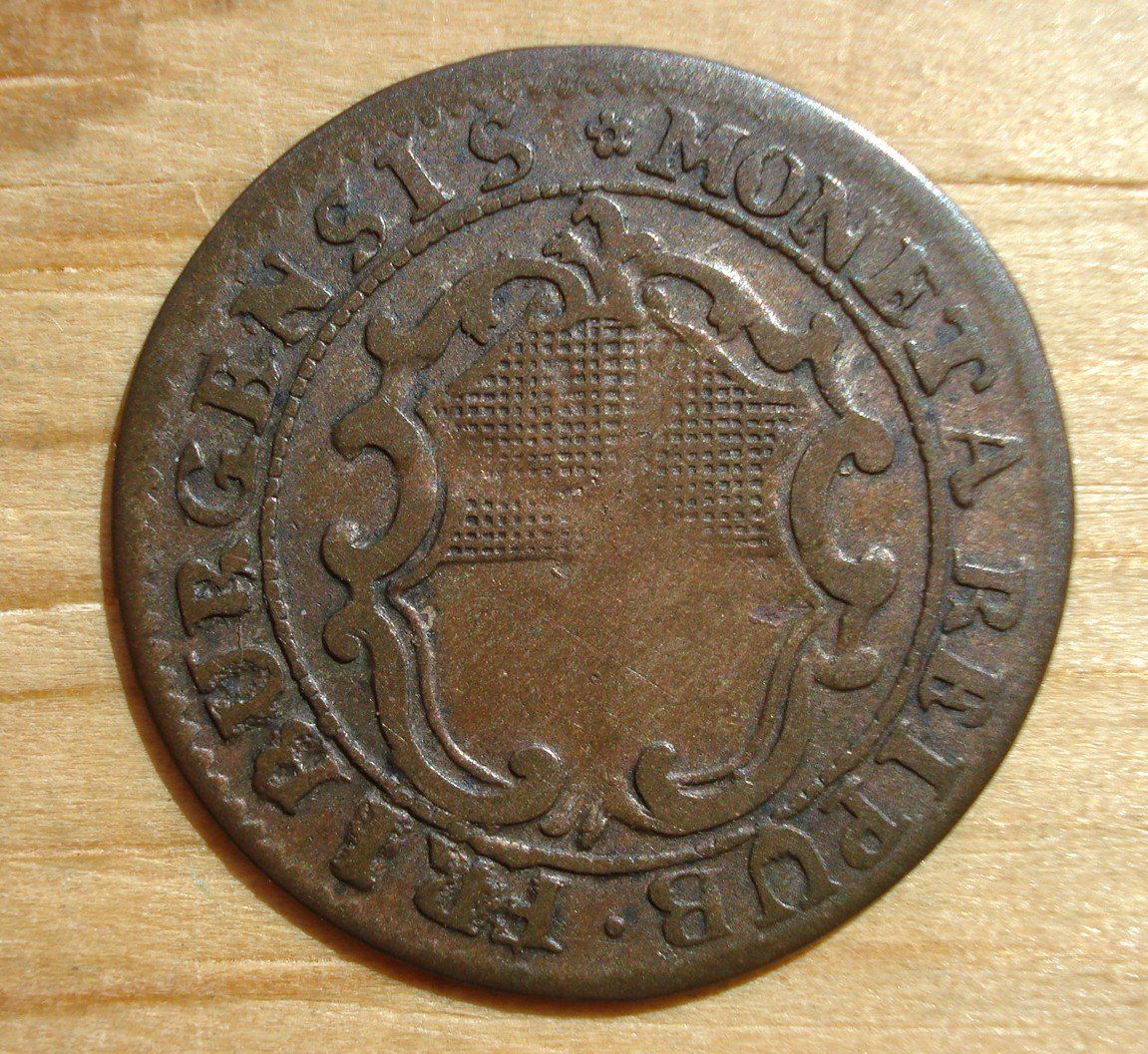 Tutti le monete: (D3) Freiburg Halbbatzen 1752 – Usato da Erlach venduto da Net-Coins 1
