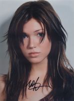 Original Autogramm von MANDY MOORE auf Großfoto