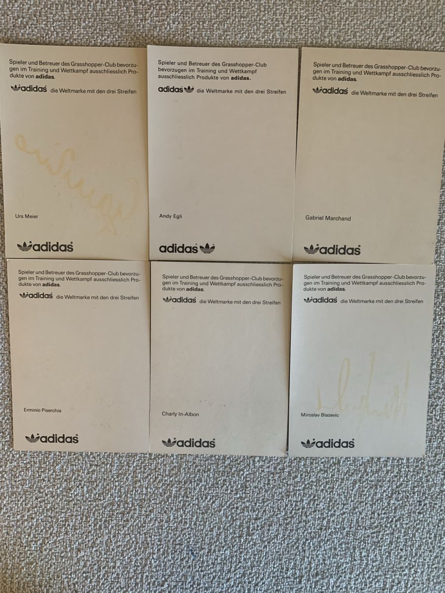 Autogramme: 6 GC Autogrammkarten Grasshopper Club – Gebraucht aus Niederteufen von Marc_sg 1