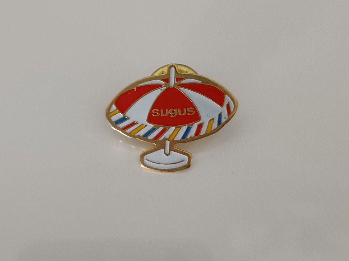 Placchette & Badge: Pin Sugus Sonnenschirm Box 26 – Usato da Köniz venduto da Pinscollect