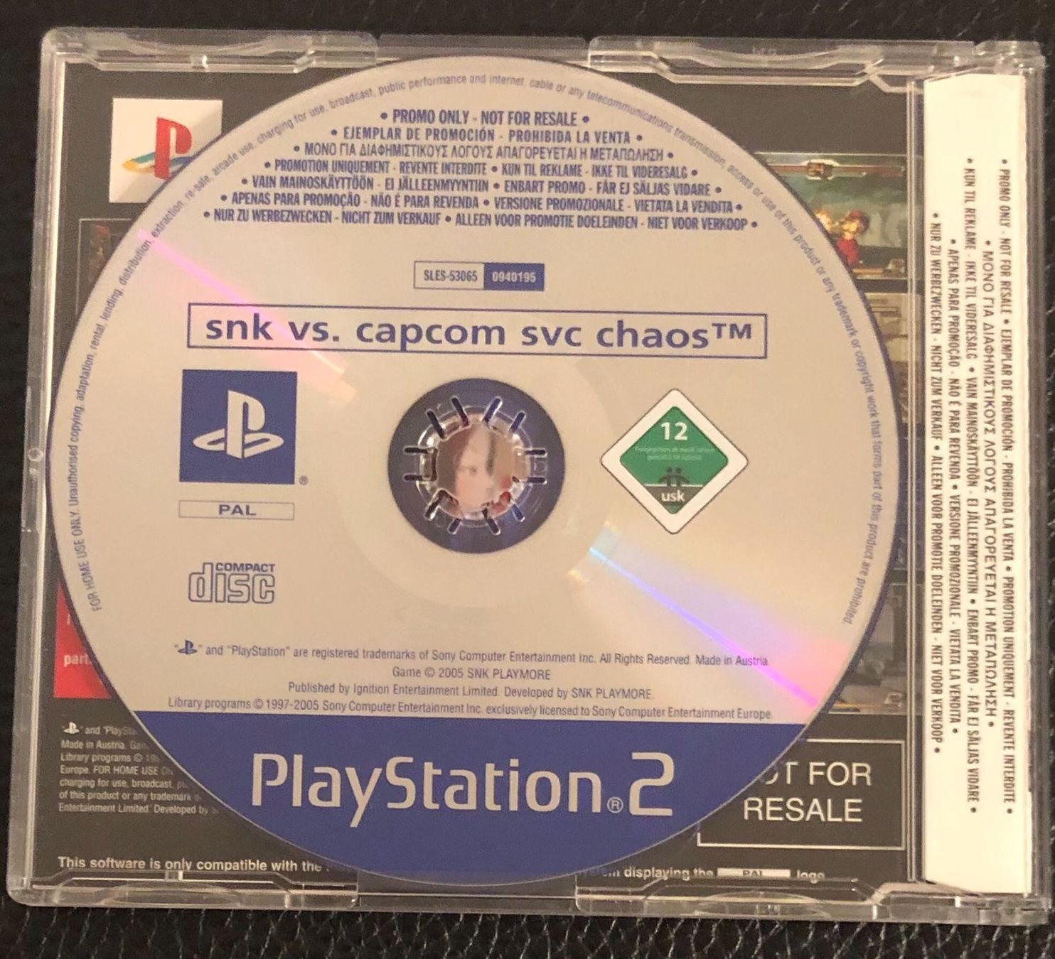 Sony Giochi: SNK Vs. Capcom SVC Chaos Sony PS2 Promo – Usato da Kestenholz venduto da Naruto_01 1