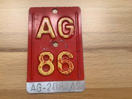 Velonummer AG 1986