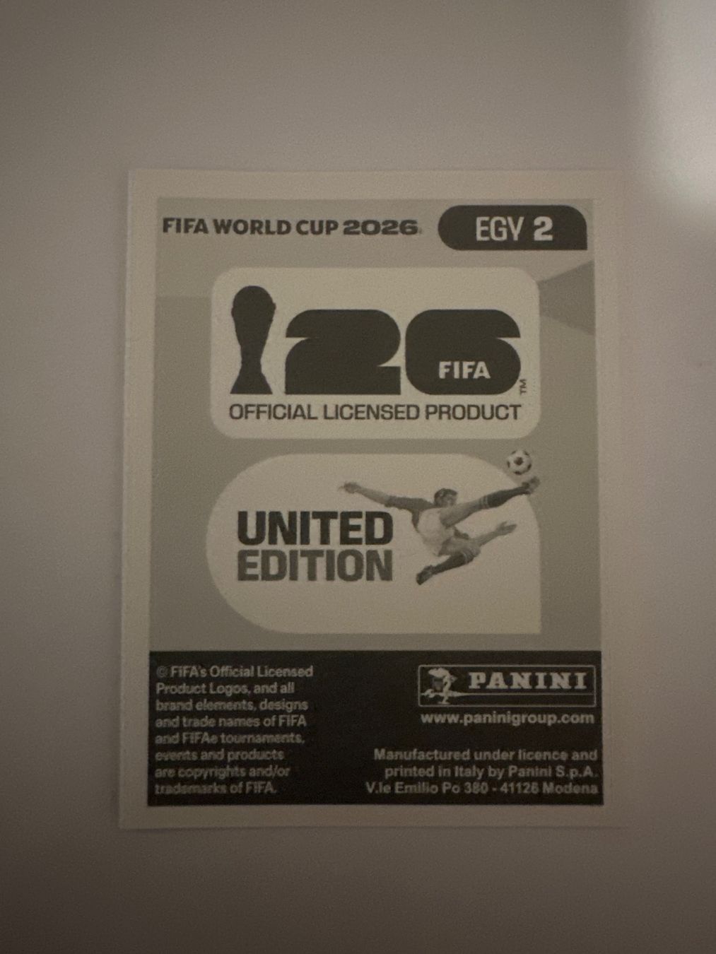Panini Sammelbilder & Trading cards: Panini FIFA WM 2026 Sticker - EGY 2 – Gebraucht aus Sulz AG von DealWerk 1