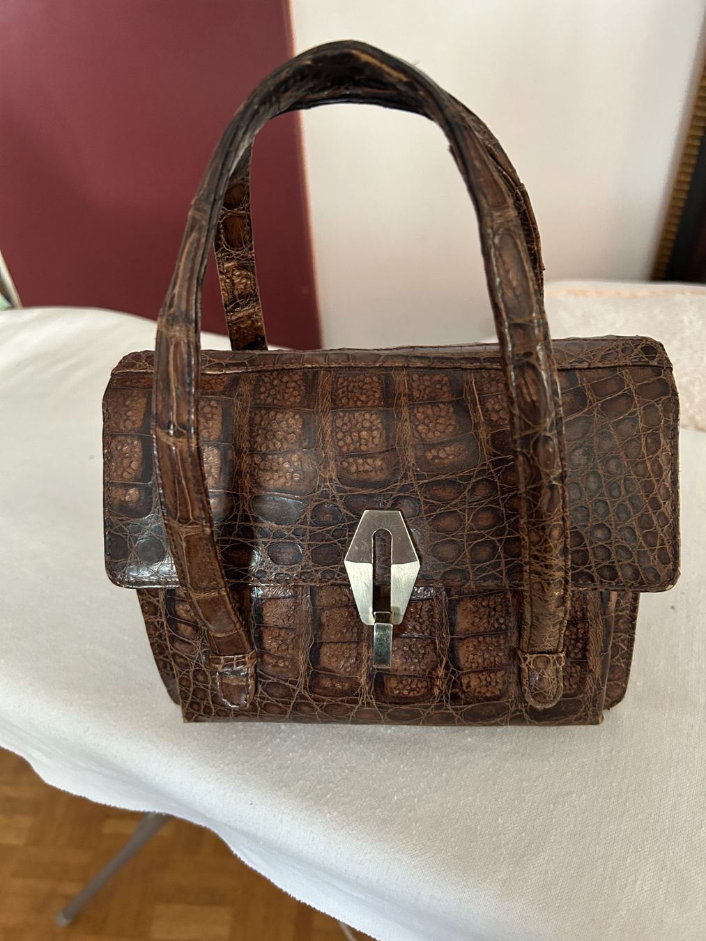 Borse da donna: Lederhandtasche, Krokoleder – Usato da Kriens venduto da Sturzi71
