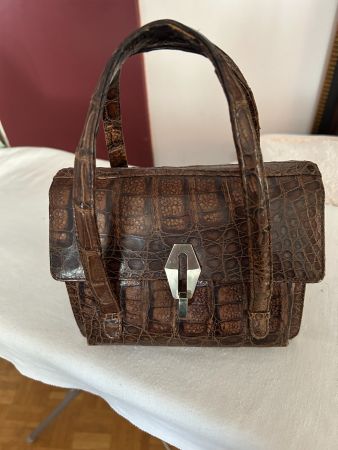 Lederhandtasche, Krokoleder