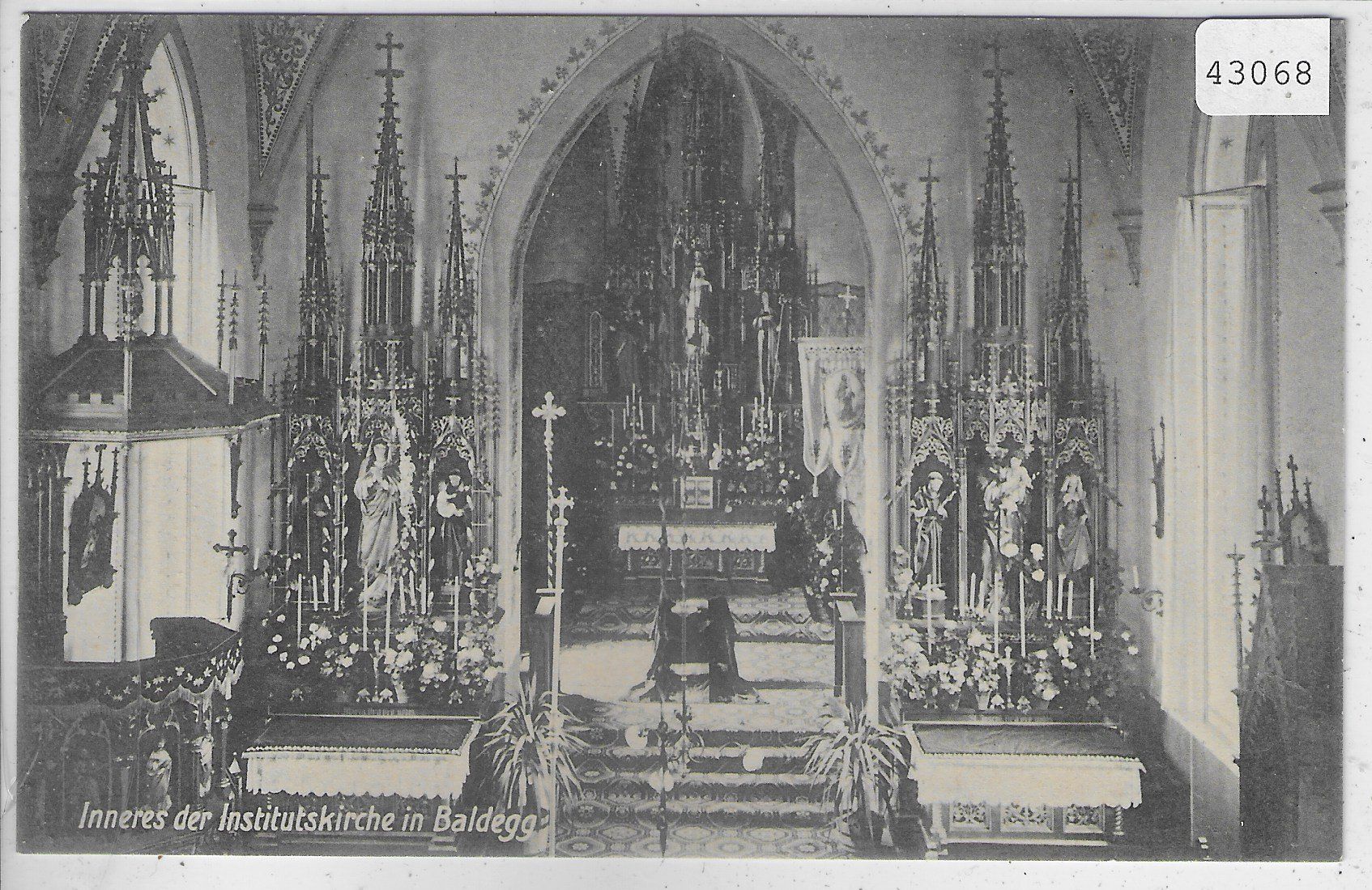 Cartoline postali: Inneres der Institutkirche in Baldegg – Usato da Ettingen venduto da Kartenplanet
