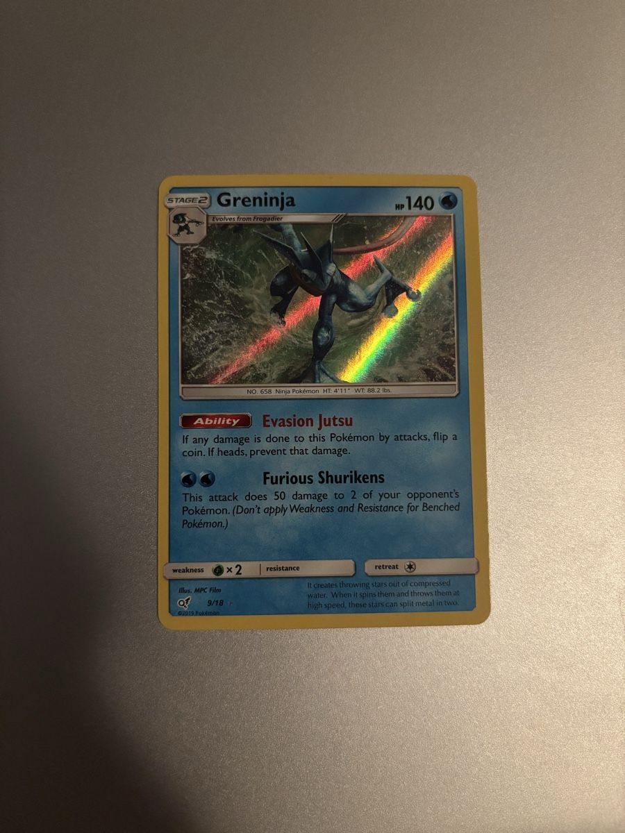 Pokémon Carte collezionabili: Greninja Detective Pikachu - Mint Condition - 2019 – Nuovo (secondo la descrizione) da Bellinzona venduto da Cook_ 2