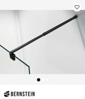 Duschwand Stabilisationsstange Teleskop 76-140cm Schwarz