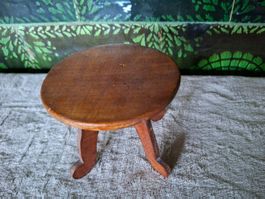 Vintage Esstisch aus Holz fürs grosse Puppenhaus oder Puppen