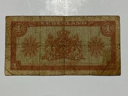Holland je 1 und 2,5 Gulden Banknote