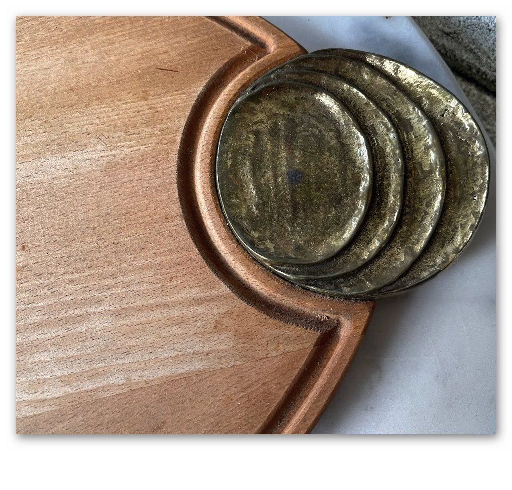 Plateaux: Servierbrett + Messing Griff Jesch L 70 – Neuf (Voir description) à Lutzenberg par Pinschi01 1