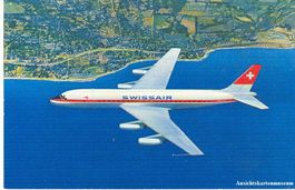 Swissair - DC 8 + ca. 1965