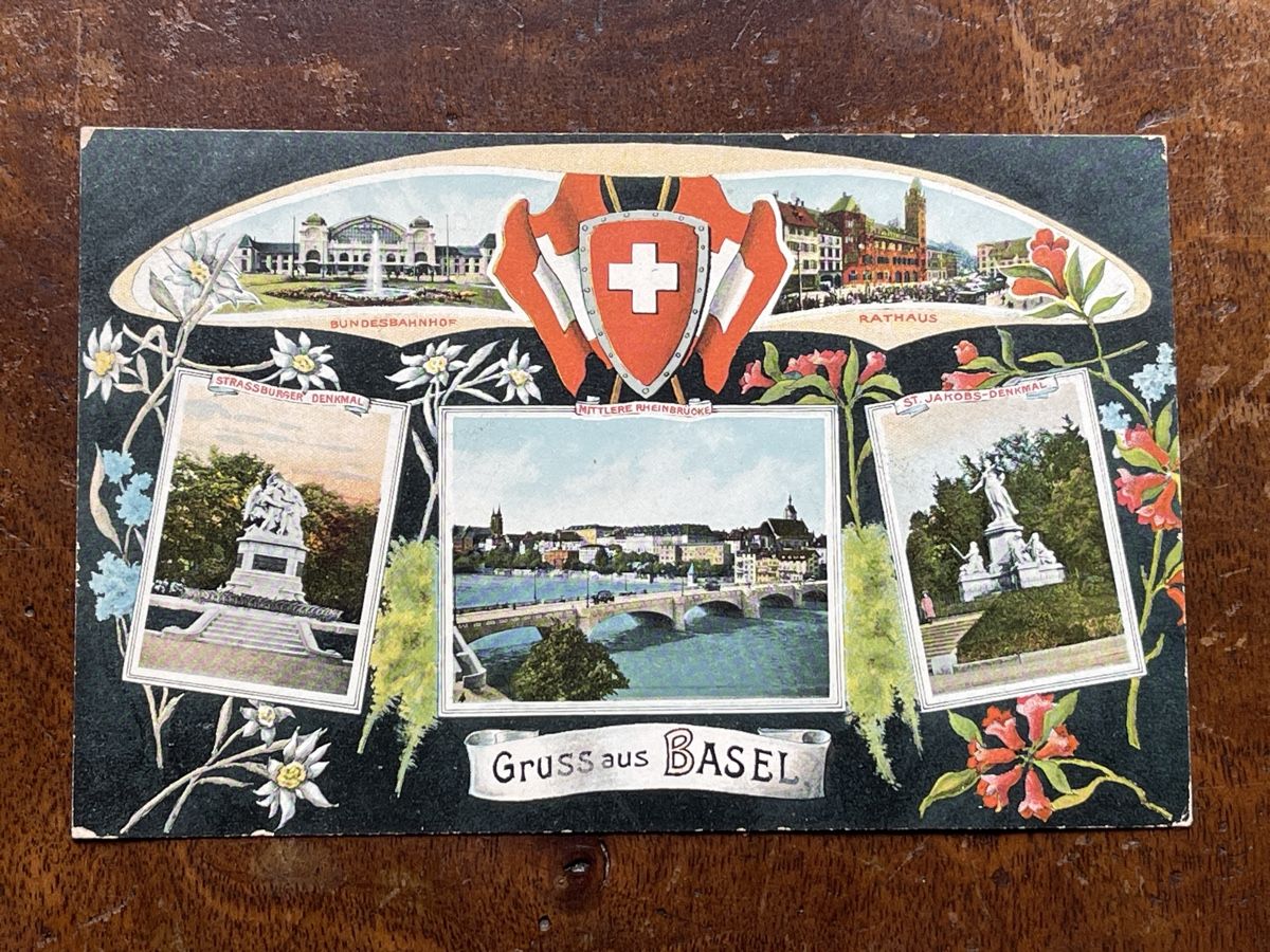 Cartoline postali: Alte Ansichtskarte Basel, Gruss aus Basel – Usato da Strengelbach venduto da Aschatan5