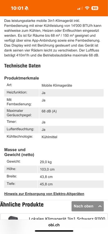 Emerio Klimagerät 3in1 - Kühlung für den Sommer! 7