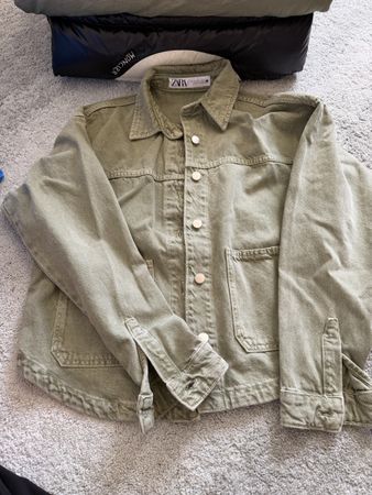 Zara Jacket Khaki Size XS good Condition