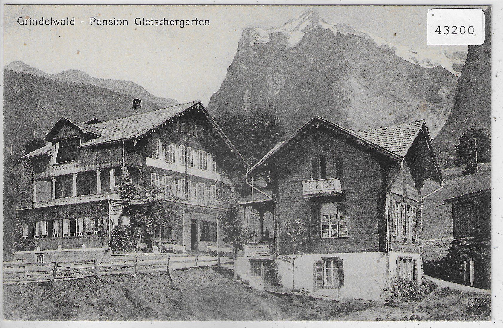 Cartoline postali: Grindelwald - Pension Gletschergarten – Usato da Ettingen venduto da Kartenplanet