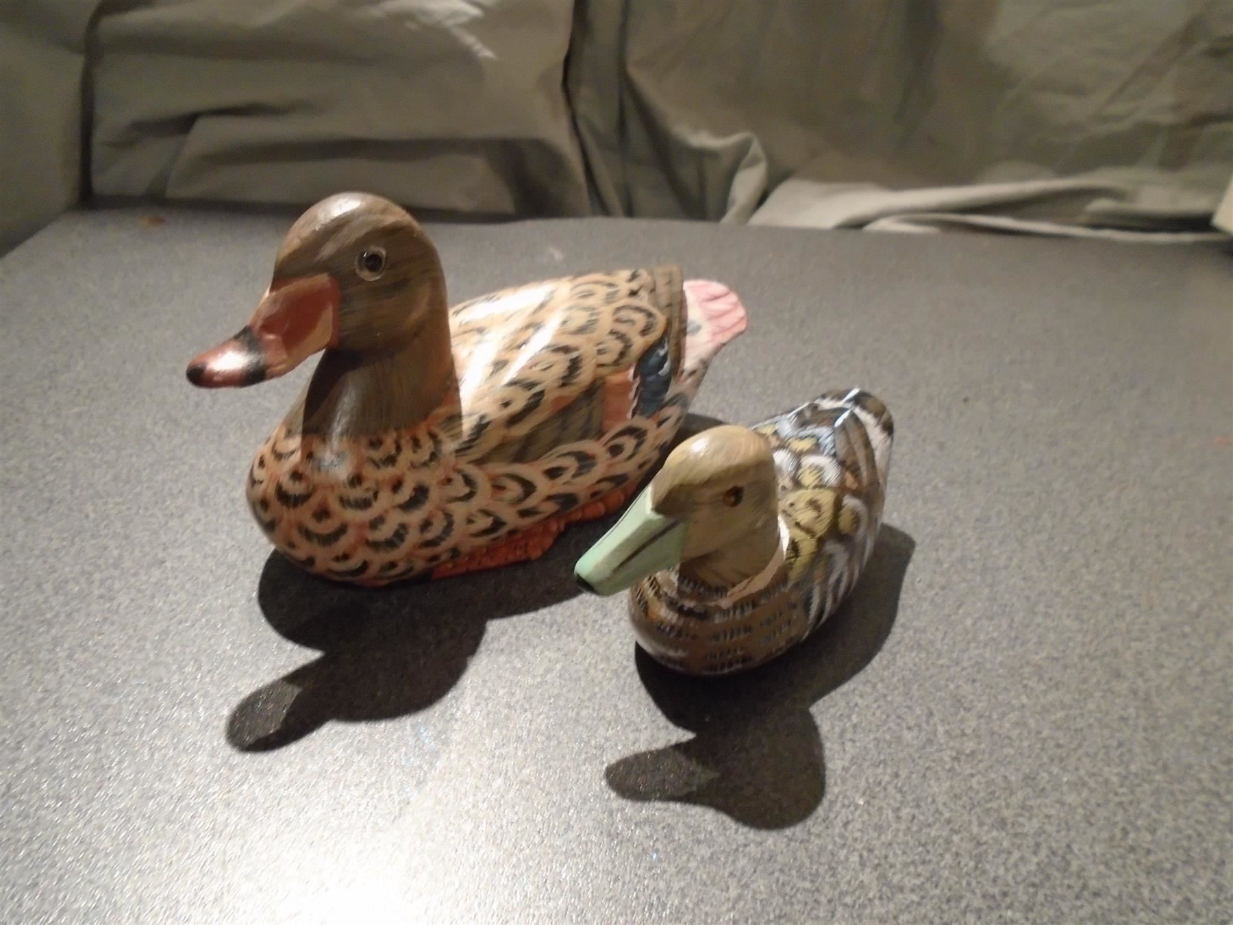 Statuette: Enten 2 Stück, braun Töne – Usato da Zürich venduto da abraxas1291