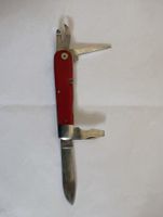 Militärmesser messer rot ca 1939  INOX gebraucht